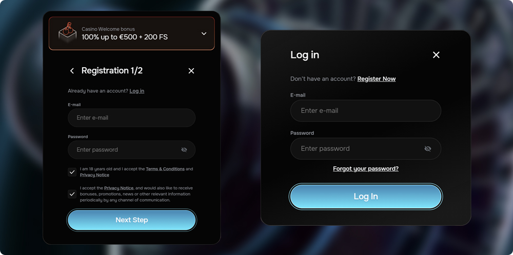 Revolution Casino Login and Registration